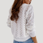 Women’s v neck knit sweater lightweight pastel style