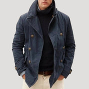 Men’s double breasted pea coat smart jacket
