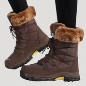 Women fur-lined waterproof winter boots