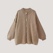 Women oversized buttoned cardigan