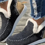 Women’s waterproof slip on winter snow boots