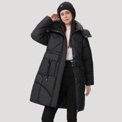 Puffer coat with hood