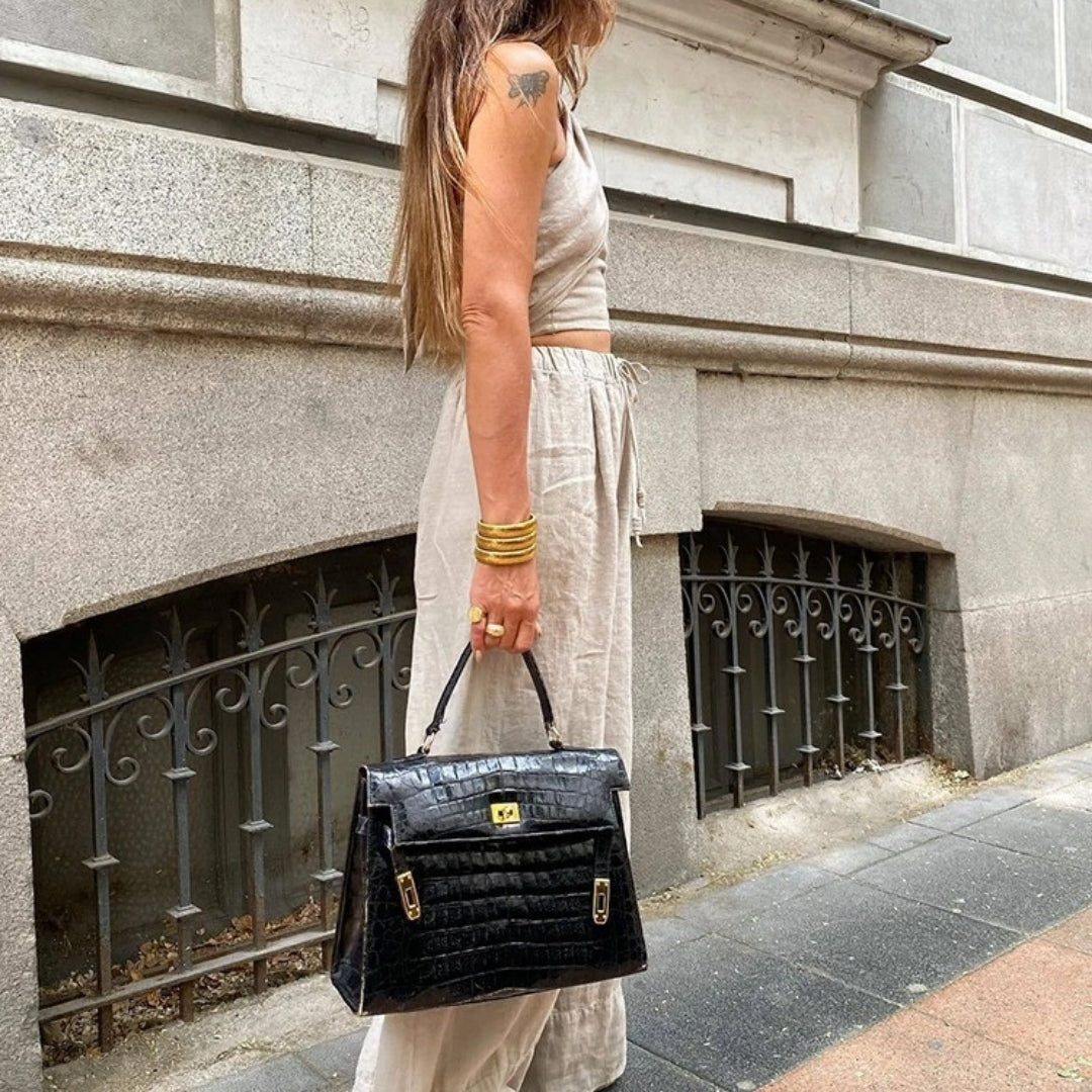 Women’s linen trousers wide leg summer fit