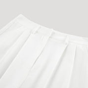 Women's high-waisted wide-leg tailored trousers