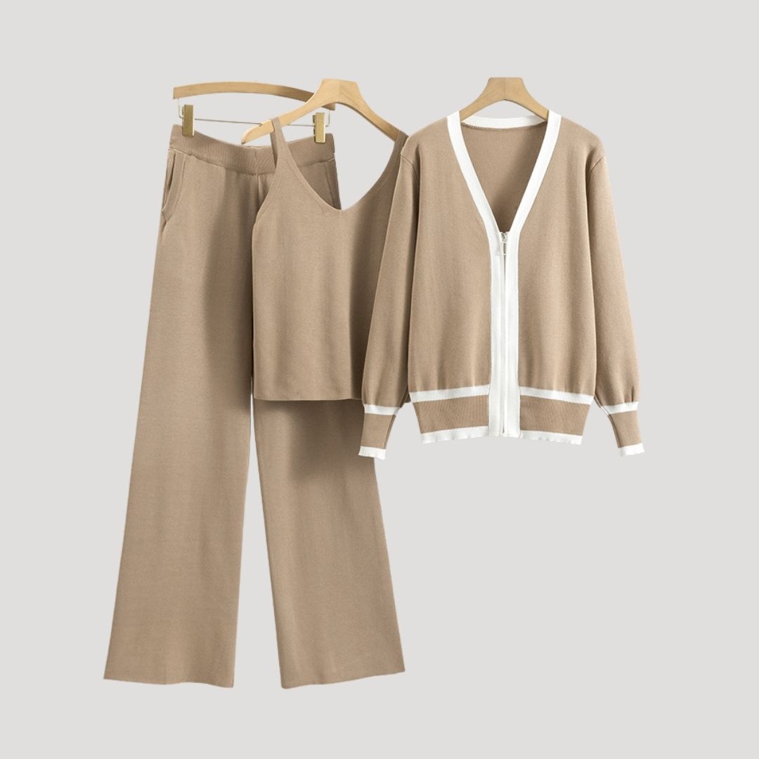 Women’s knitted 3 piece loungewear co ord set