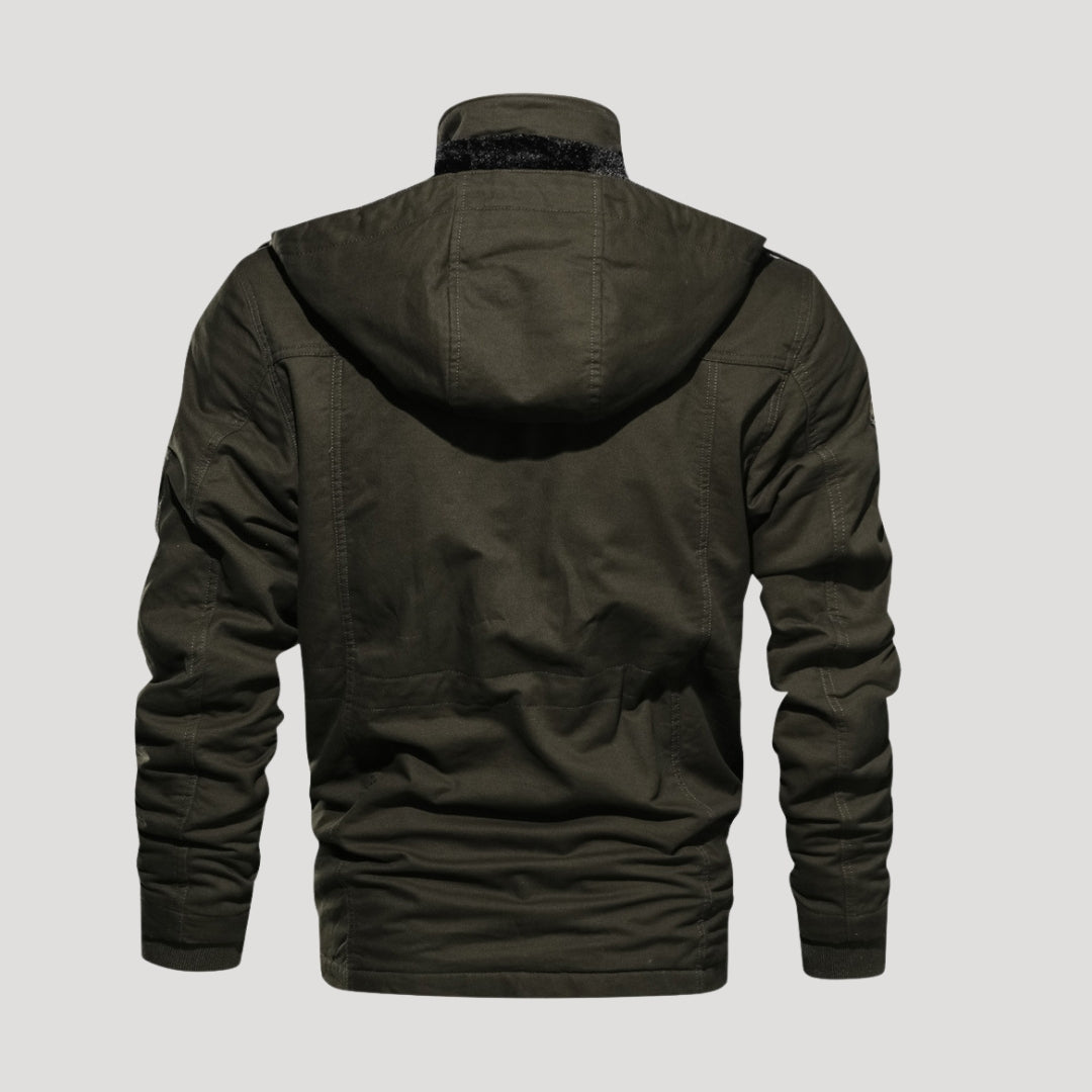 Men’s outdoor winter jacket – windproof fleece lined coat
