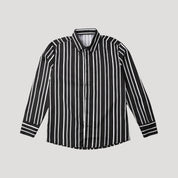 Men’s slim fit long sleeve patterned shirt