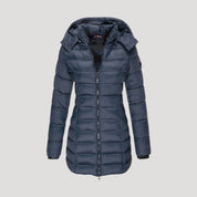 Insulated hooded winter coat