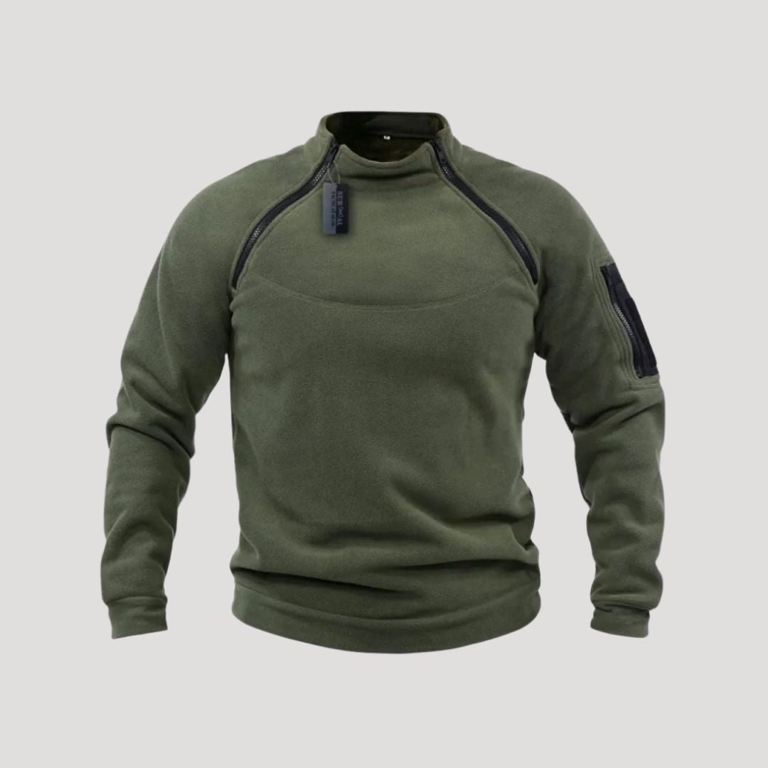 Men’s half zip tactical fleece pullover top