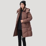 Puffer coat with hood