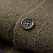 Men’s knitted wool blend button up cardigan