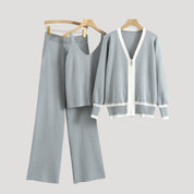 Women’s knitted 3 piece loungewear co ord set
