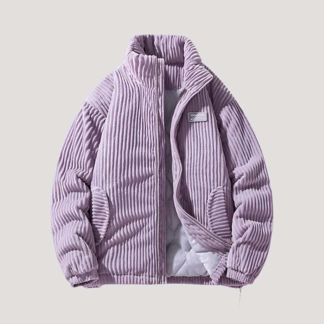 Corduroy insulated jacket