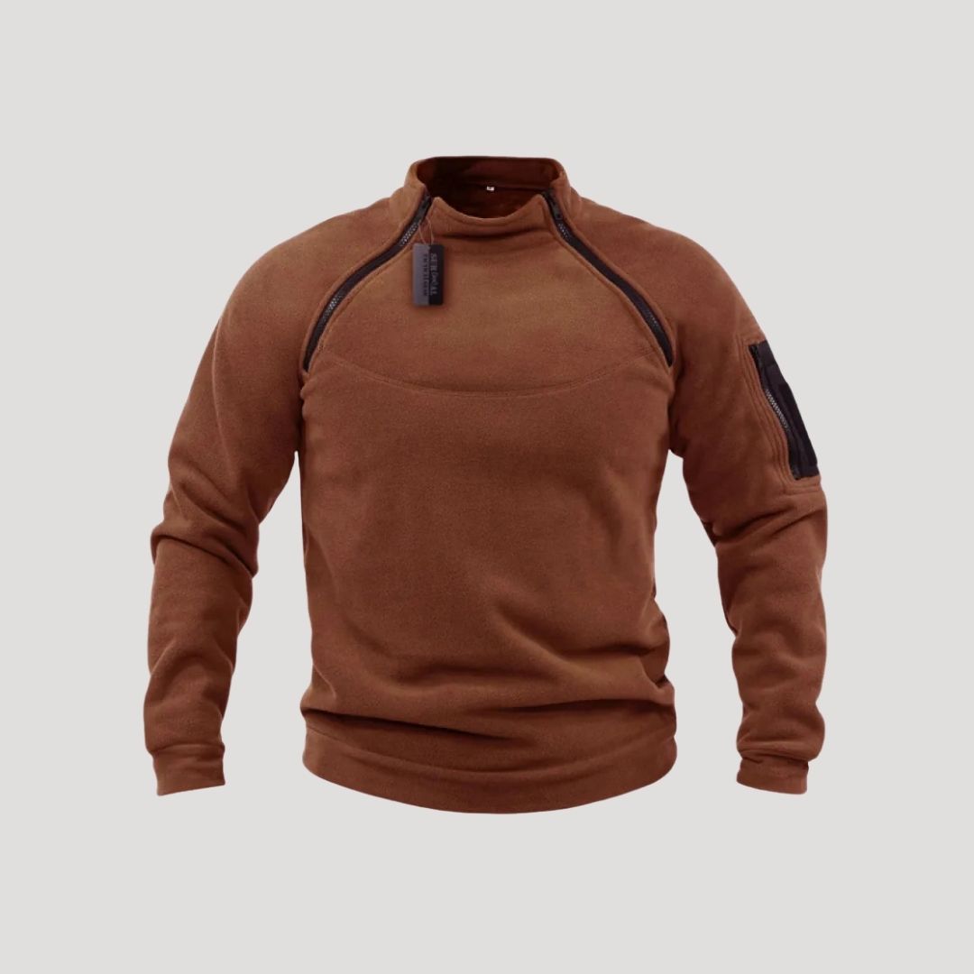 Men’s half zip tactical fleece pullover top