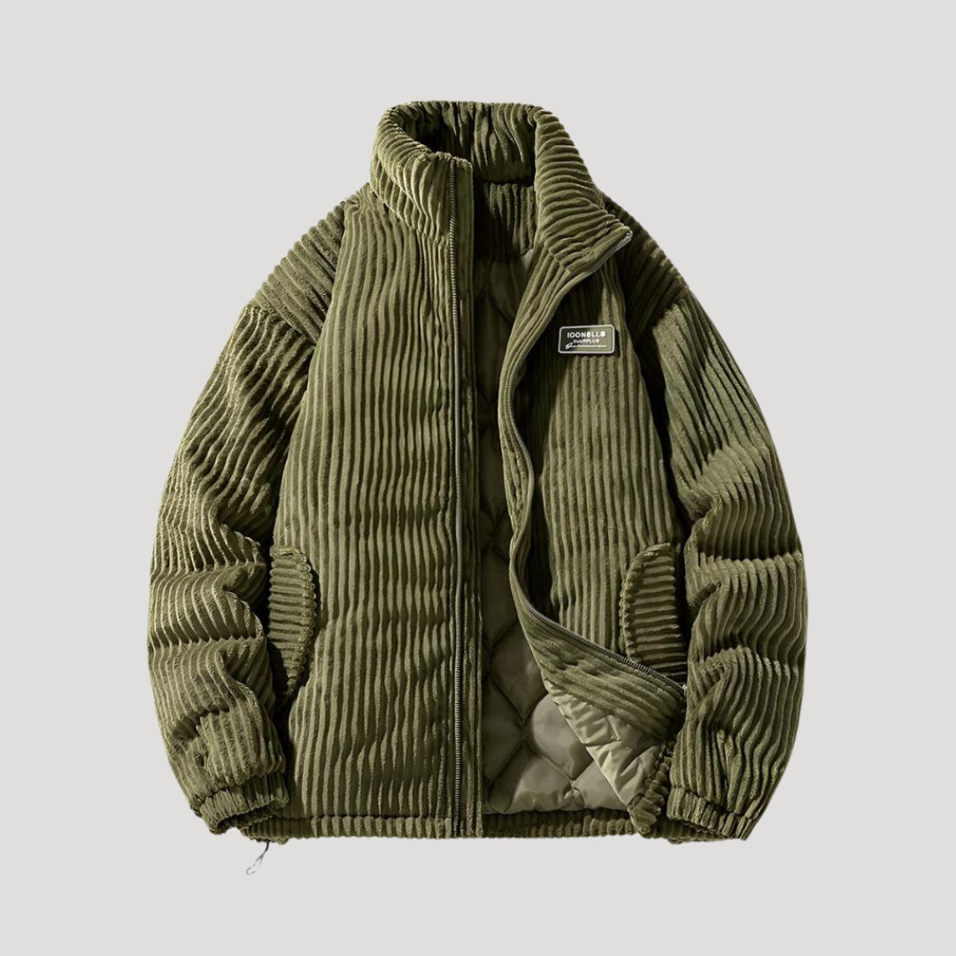 Corduroy insulated jacket