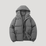 Padded winter hooded jacket