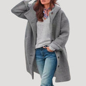 Women hooded coat