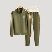 Men’s tracksuit set slim fit zip up loungewear