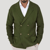 Men’s knitted blazer smart casual lightweight jacket