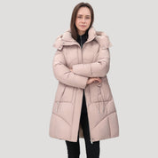 Puffer coat with hood