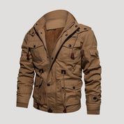 Men’s outdoor winter jacket – windproof fleece lined coat