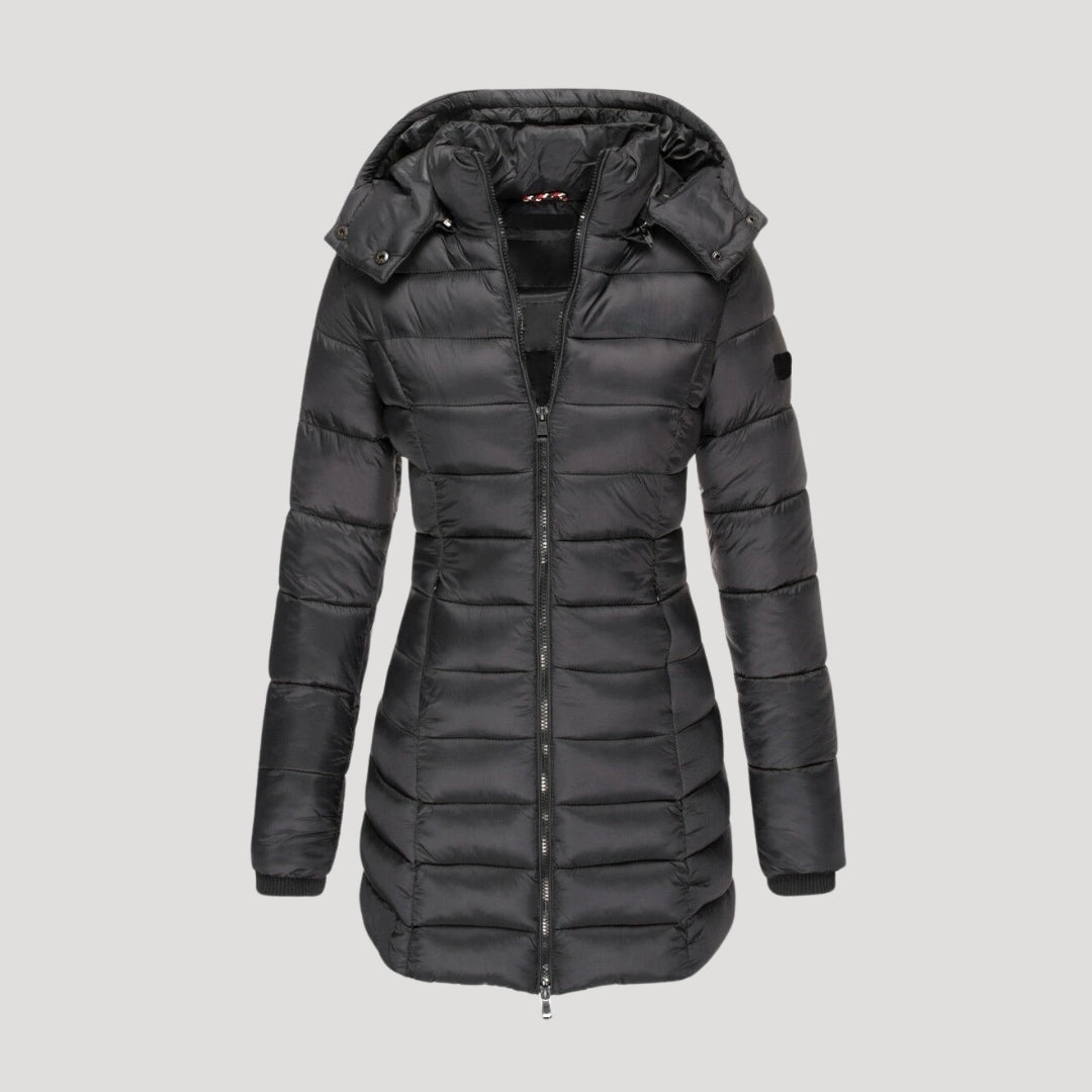 Insulated hooded winter coat