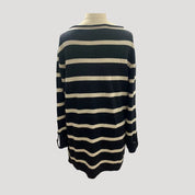 Women’s oversized striped knit baggy winter jumper