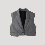 Sleek tailored vest and trousers set