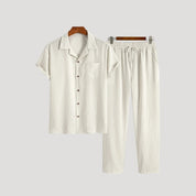 Men’s summer co ord set – linen two piece outfit