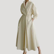Women’s cotton shirt dress – long sleeve midi style