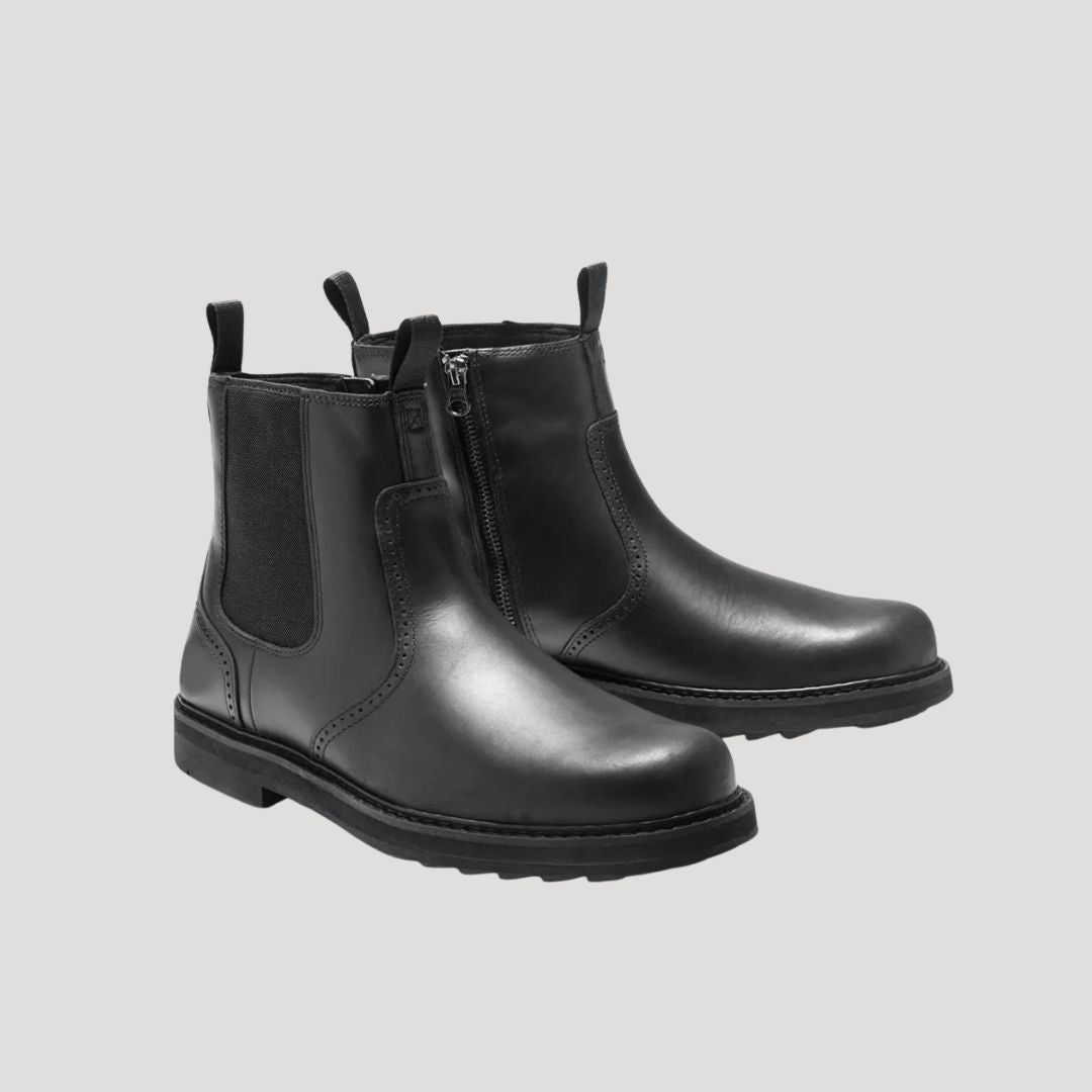 Men’s waterproof leather chelsea winter ankle boots