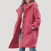 Women hooded coat