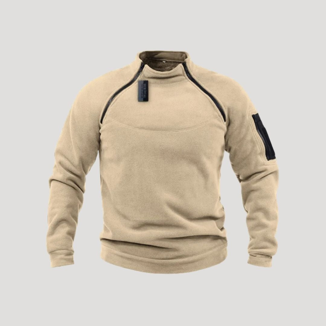 Men’s half zip tactical fleece pullover top
