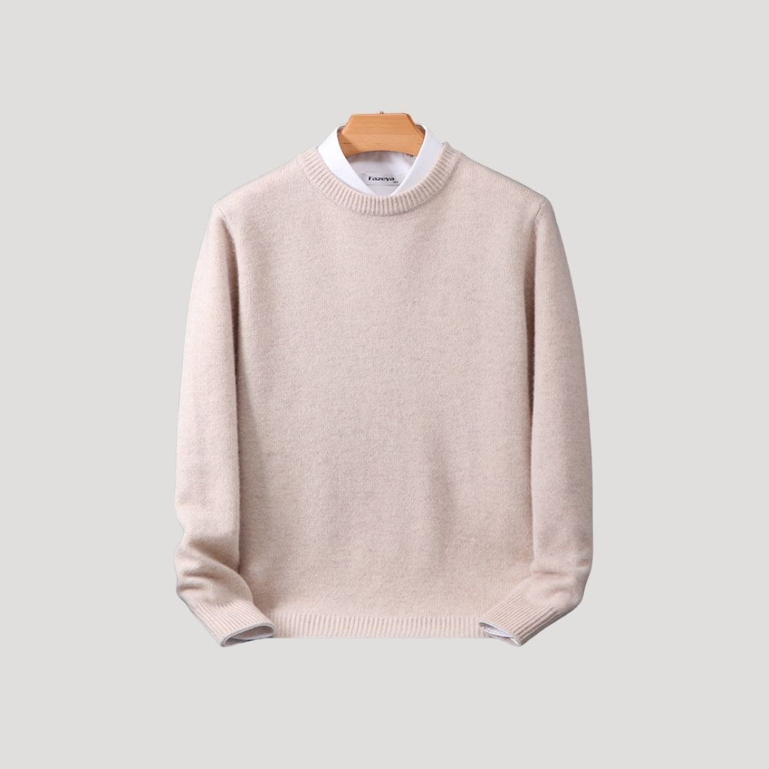 Men’s cashmere crew neck warm knitted jumper