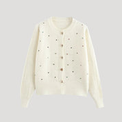 Women embellished button cardigan