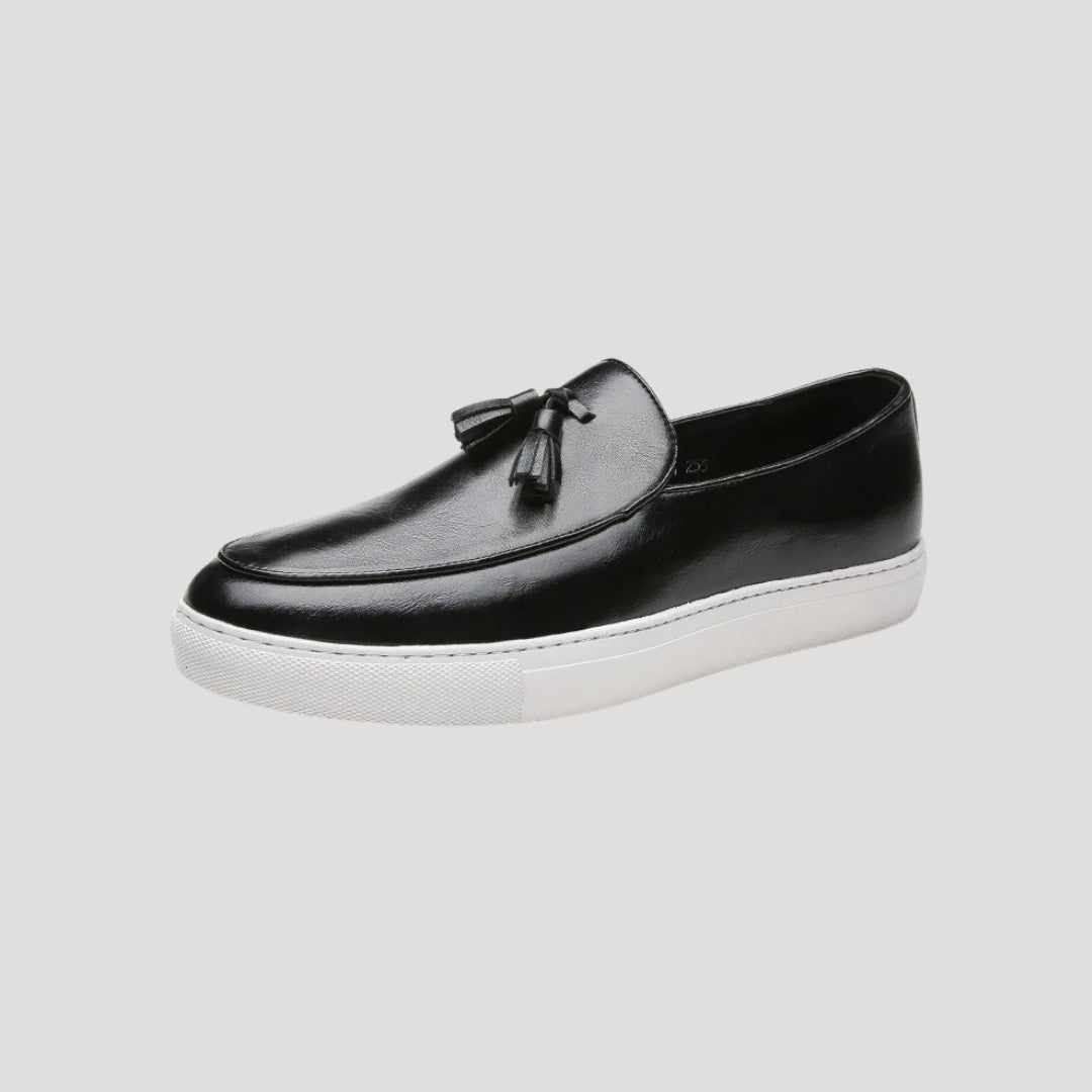 Men's slip on loafers – tassel leather shoes
