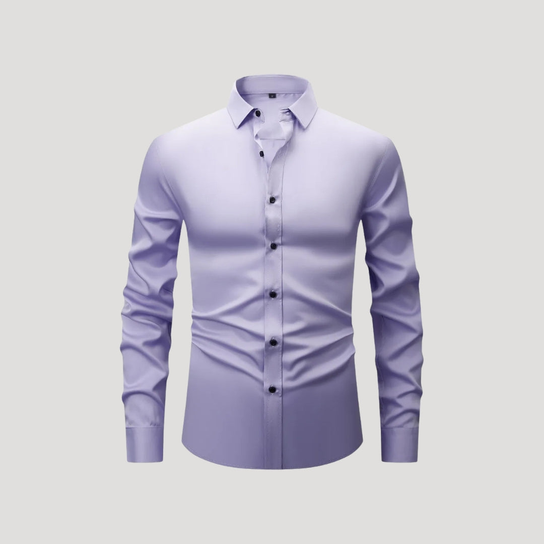 Men’s slim fit long sleeve formal dress shirt
