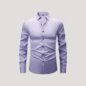 Men’s slim fit long sleeve formal dress shirt