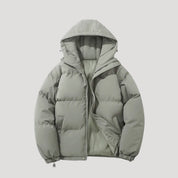 Padded winter hooded jacket