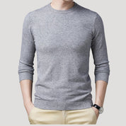 Men’s warm knitted long sleeve winter jumper