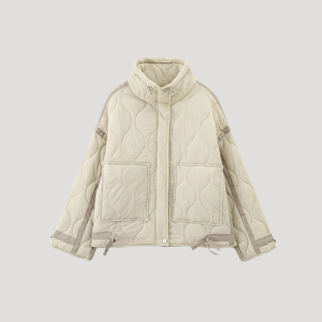 Women’s padded quilted jacket short puffer winter style