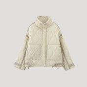 Women’s padded quilted jacket short puffer winter style