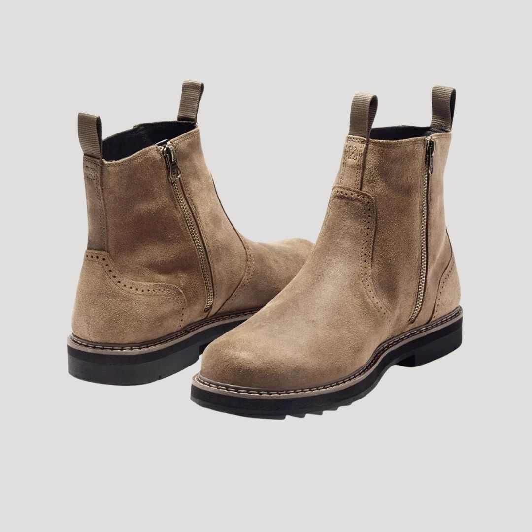 Men’s waterproof leather chelsea winter ankle boots