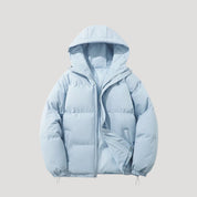 Padded winter hooded jacket