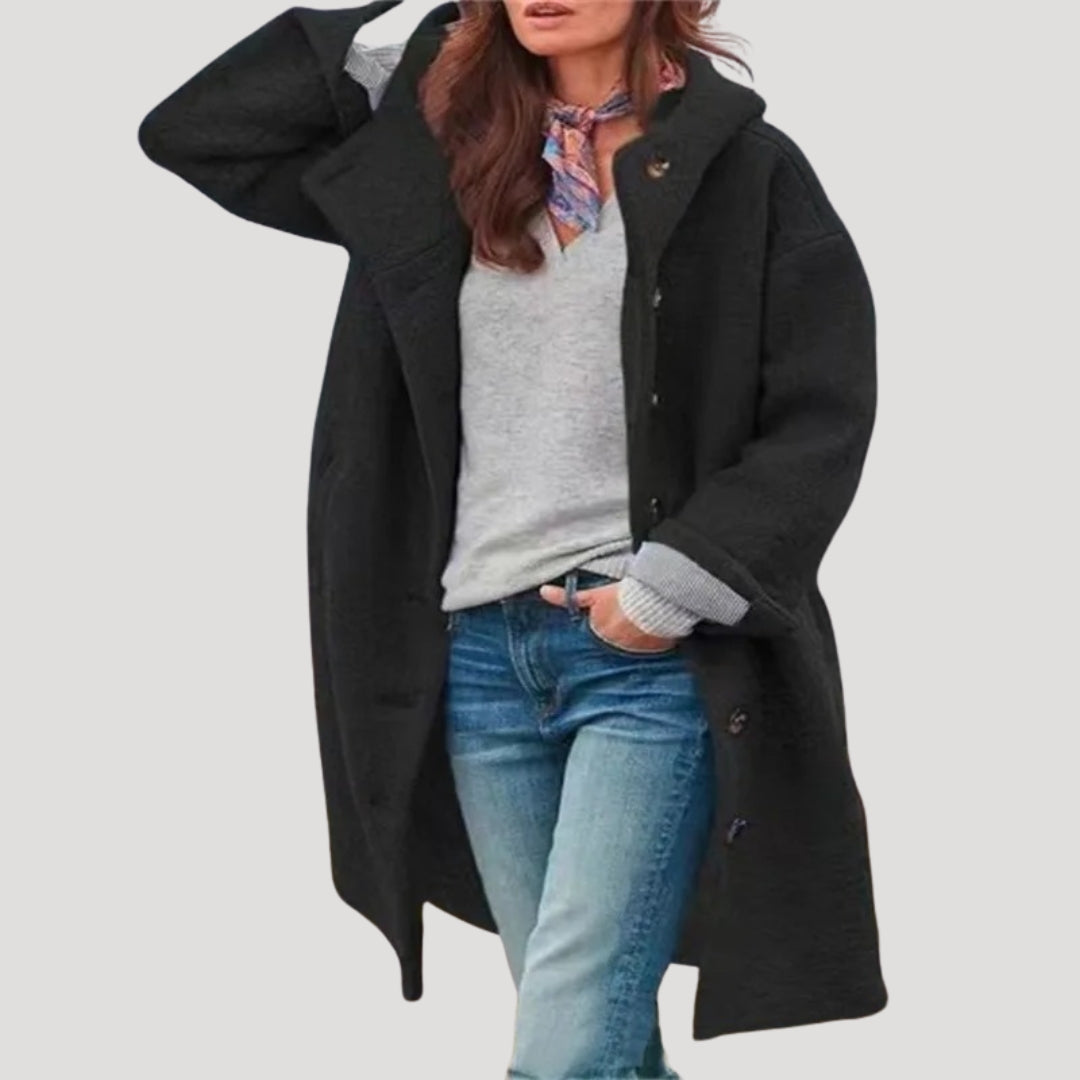 Women hooded coat