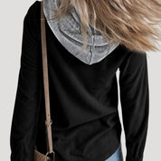 Women’s corduroy hooded jacket casual winter style