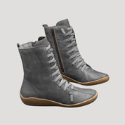 Women’s winter ankle boots leather lace up