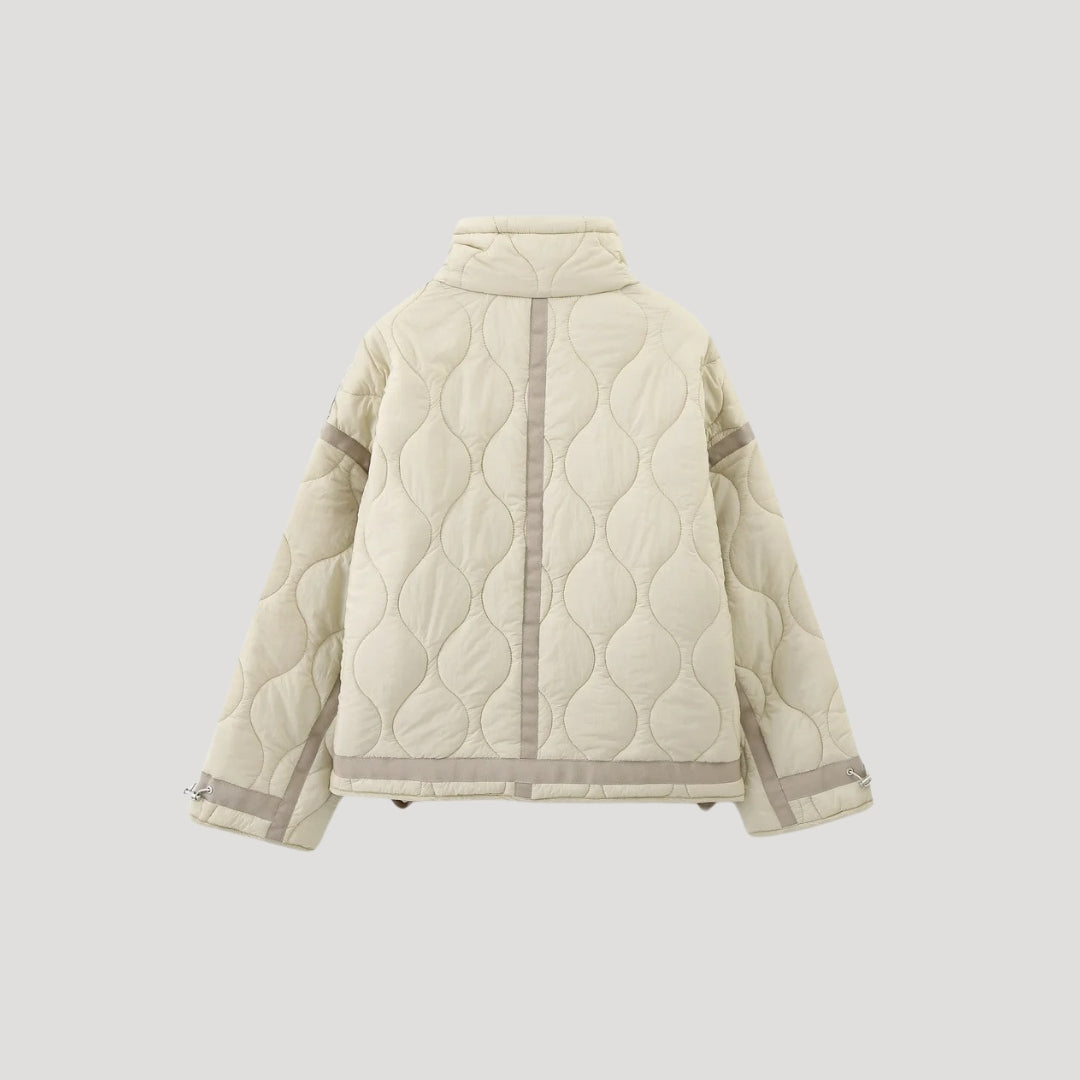 Women’s padded quilted jacket short puffer winter style