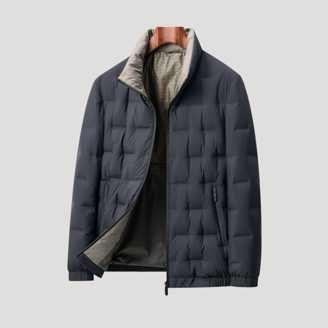 Men’s quilted waterproof puffer winter jacket
