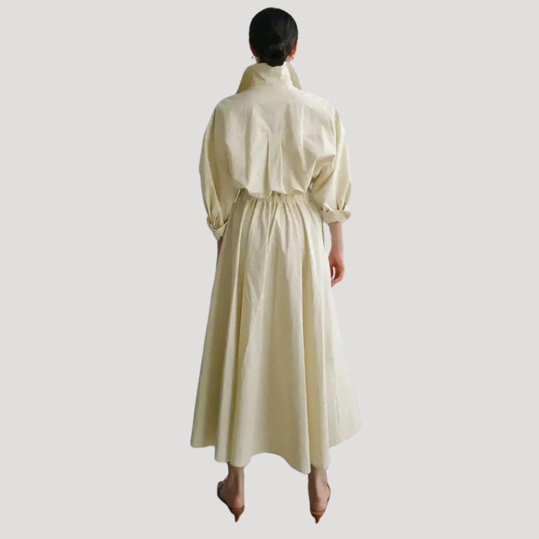 Women’s cotton shirt dress – long sleeve midi style